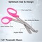 A2Z Scilab Trauma Shears 12/Pack Non-Stick 7.25 First Aid EMT Stainless Steel Utility Scissors Pink Handle A2Z-ZR878 - alternate 3